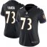 Nike Baltimore Ravens #73 Marshal Yanda Black Alternate Womens Stitched NFL Vapor Untouchable Limited Jersey