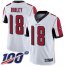 Nike Atlanta Falcons #18 Calvin Ridley White Mens Stitched NFL 100th Season Vapor Limited Jersey