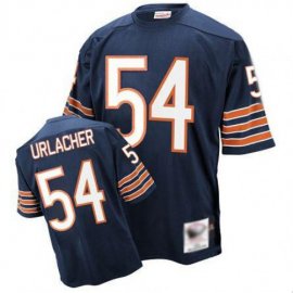 Mitchell and Ness Chicago Bears #54 Brian Urlacher Blue Stitched Throwback NFL Jersey
