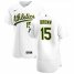 Oakland Athletics #15 Seth Brown Mens Nike White Home 2020 Authentic Player MLB Jersey