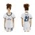 Womens Real Madrid #21 Morata Home Soccer Club Jersey