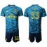 Arsenal #33 Cech Blue Goalkeeper Soccer Club Jersey