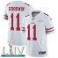 Nike San Francisco 49ers #11 Marquise Goodwin White Super Bowl LIV 2020 Mens Stitched NFL Vapor Untouchable Limited Jersey