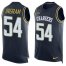 Nike Los Angeles Chargers #54 Melvin Ingram Navy Blue Team Color Mens Stitched NFL Limited Tank Top Jersey