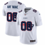 New England Patriots Custom White Mens Nike Team Logo Dual Overlap Limited NFL Jersey
