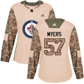 Adidas Winnipeg Jets #57 Tyler Myers Camo Authentic 2017 Veterans Day Womens Stitched NHL Jersey