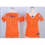 Nike Denver Broncos #18 Peyton Manning Orange Womens Stitched NFL Elite Draft Him Shimmer Jersey