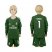Real Madrid #1 Navas Green Goalkeeper Long Sleeves Kid Soccer Club Jersey