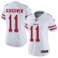 Nike San Francisco 49ers #11 Marquise Goodwin White Womens Stitched NFL Vapor Untouchable Limited Jersey
