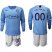 Manchester City Personalized Home Long Sleeves Soccer Club Jersey