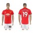 Manchester United #19 Rashford Red Home Soccer Club Jersey
