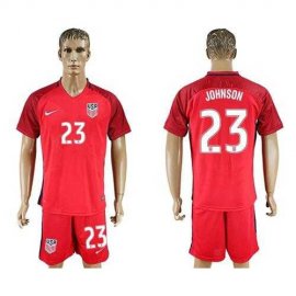 USA #23 Johnson Away Soccer Country Jersey