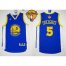 Warriors #5 Marreese Speights Blue The Finals Patch Stitched Revolution 30 NBA Jersey