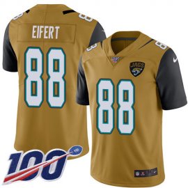 Nike Jacksonville Jaguars #88 Tyler Eifert Gold Mens Stitched NFL Limited Rush 100th Season Jersey