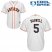 Houston Astros #5 Jeff Bagwell White Cool Base Stitched Youth MLB Jersey