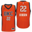 Mens Oklahoma City Thunder #22 Taj Gibson adidas Orange Player Swingman Jersey