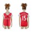 Womens Arsenal #15 Chamberlain Home Soccer Club Jersey