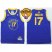 Warriors #17 Chris Mullin Blue New Throwback The Finals Patch Stitched NBA Jersey