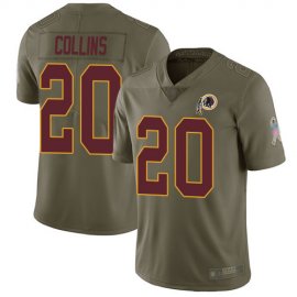 Nike Washington Football Team #20 Landon Collins Olive Mens Stitched NFL Limited 2017 Salute To Service Jersey