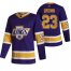 Los Angeles Kings #23 Dustin Brown Black Mens Adidas 2020-21 Reverse Retro Alternate NHL Jersey