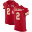 Nike Kansas City Chiefs #2 Dustin Colquitt Red Team Color Mens Stitched NFL Vapor Untouchable Elite Jersey