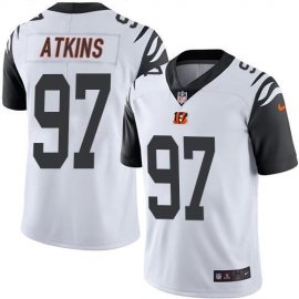 Nike Cincinnati Bengals #97 Geno Atkins White Youth Stitched NFL Limited Rush Jersey
