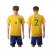 Brazil #2 Cafu Home Soccer Country Jersey