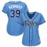 Tampa Bay Rays #39 Kevin Kiermaier Light Blue Alternate Womens Stitched MLB Jersey