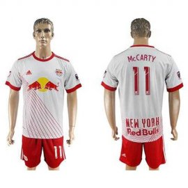 Red Bull #11 McCARTY White Home Soccer Club Jersey