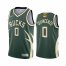 Milwaukee Milwaukee Bucks #0 Donte DiVincenzo Mens 2021 NBA Finals Bound Swingman Earned Edition Jersey Green Youth