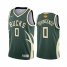 Milwaukee Milwaukee Bucks #0 Donte DiVincenzo Mens 2021 NBA Finals Bound Swingman Earned Edition Jersey Green Youth
