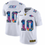 Denver Broncos #10 Jerry Jeudy Mens White Nike Multi-Color 2020 NFL Crucial Catch Limited NFL Jersey
