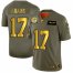 Green Bay Packers #17 Davante Adams NFL Mens Nike Olive Gold 2019 Salute to Service Limited Jersey