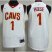 Mens Nike Cleveland Cavaliers #1 Derrick Rose White NBA Swingman Association Edition Jersey