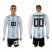 Argentina Personalized Home Long Sleeves Soccer Country Jersey