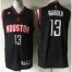 Houston Rockets #13 James Harden Black Stitched NBA Jersey