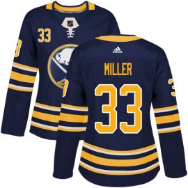 Adidas Buffalo Sabres #33 Colin Miller Navy Blue Home Authentic Womens Stitched NHL Jersey