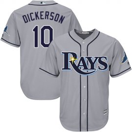 Tampa Bay Rays #10 Corey Dickerson Grey Cool Base Stitched Youth MLB Jersey
