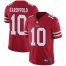 Nike San Francisco 49ers #10 Jimmy Garoppolo Red Team Color Mens Stitched NFL Vapor Untouchable Limited Jersey