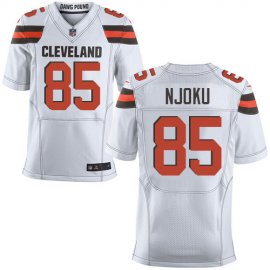 Nike Cleveland Browns #85 David Njoku White Mens Stitched NFL New Elite Jersey