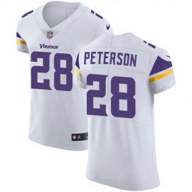 Nike Minnesota Vikings #28 Adrian Peterson White Mens Stitched NFL Vapor Untouchable Elite Jersey