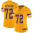 Nike Minnesota Vikings #72 Ezra Cleveland Gold Womens Stitched NFL Limited Inverted Legend Jersey