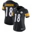 Nike Pittsburgh Steelers #18 Diontae Johnson Black Team Color Womens Stitched NFL Vapor Untouchable Limited Jersey