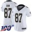 Nike New Orleans Saints #87 Jared Cook White Womens Stitched NFL 100th Season Vapor Limited Jersey