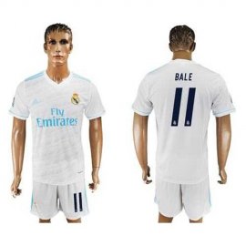 Real Madrid #11 Bale White Home Soccer Club Jersey