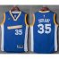 Golden State Warriors #35 Kevin Durant Royal Stretch Crossover Stitched NBA Jersey
