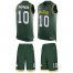 Nike Green Bay Packers #10 Darrius Shepherd Green Team Color Mens Stitched NFL Limited Tank Top Suit Jersey