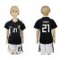 Argentina #21 Dybala Away Kid Soccer Country Jersey