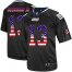 Nike New York Giants #13 Odell Beckham Jr Black Mens Stitched NFL Elite USA Flag Fashion Jersey