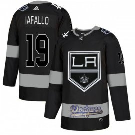 Adidas Los Angeles Kings X Dodgers #19 Alex Iafallo Black Authentic City Joint Name Stitched NHL Jersey